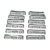 12 knife holders in cut crystal