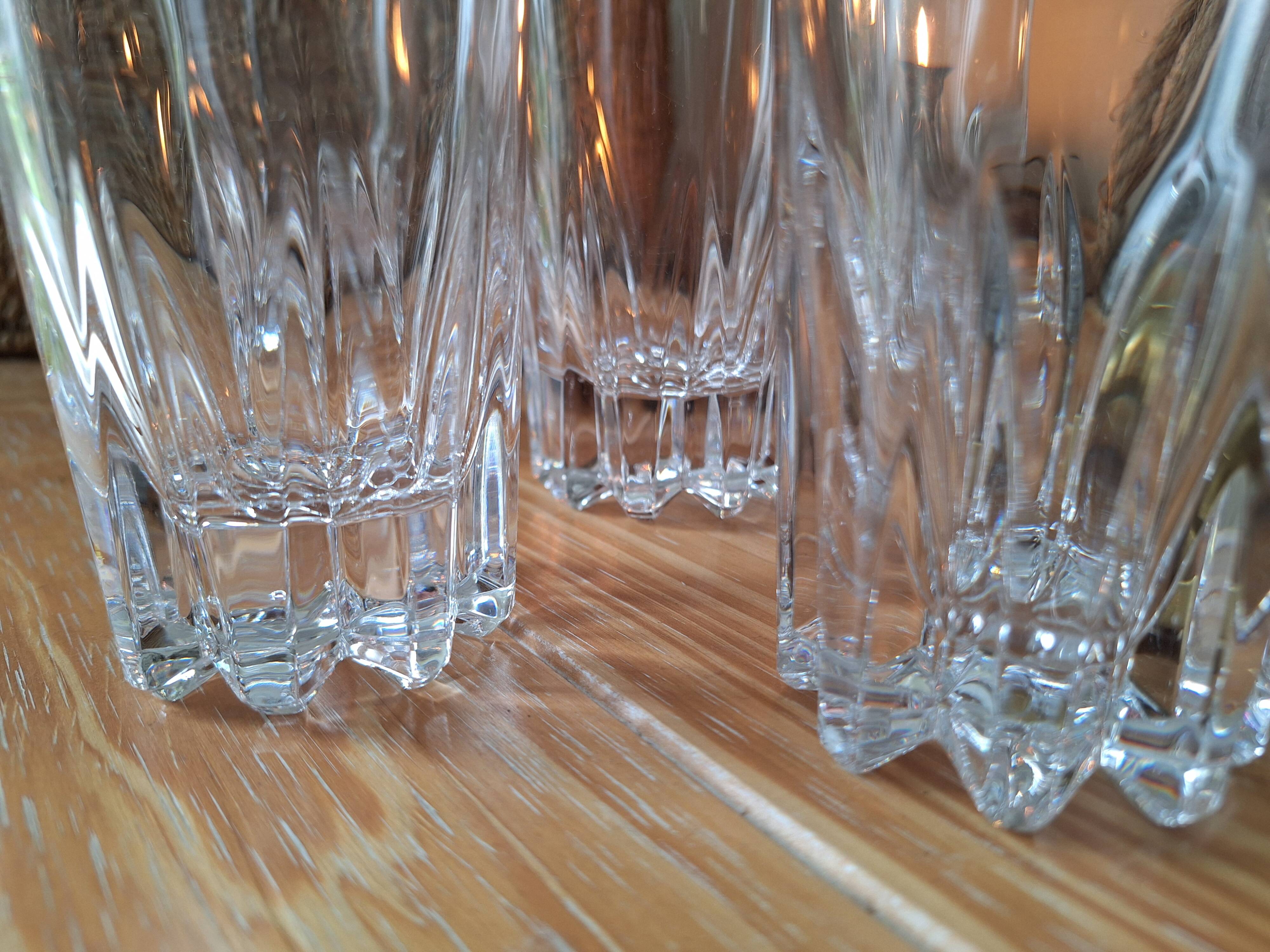 Crystal water glass