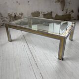 Table basse chrome laiton Romeo Rega