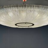 Important lustre en verre et laiton, Venini vers 1960, une paire disponible