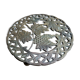 Brass underside vine decoration