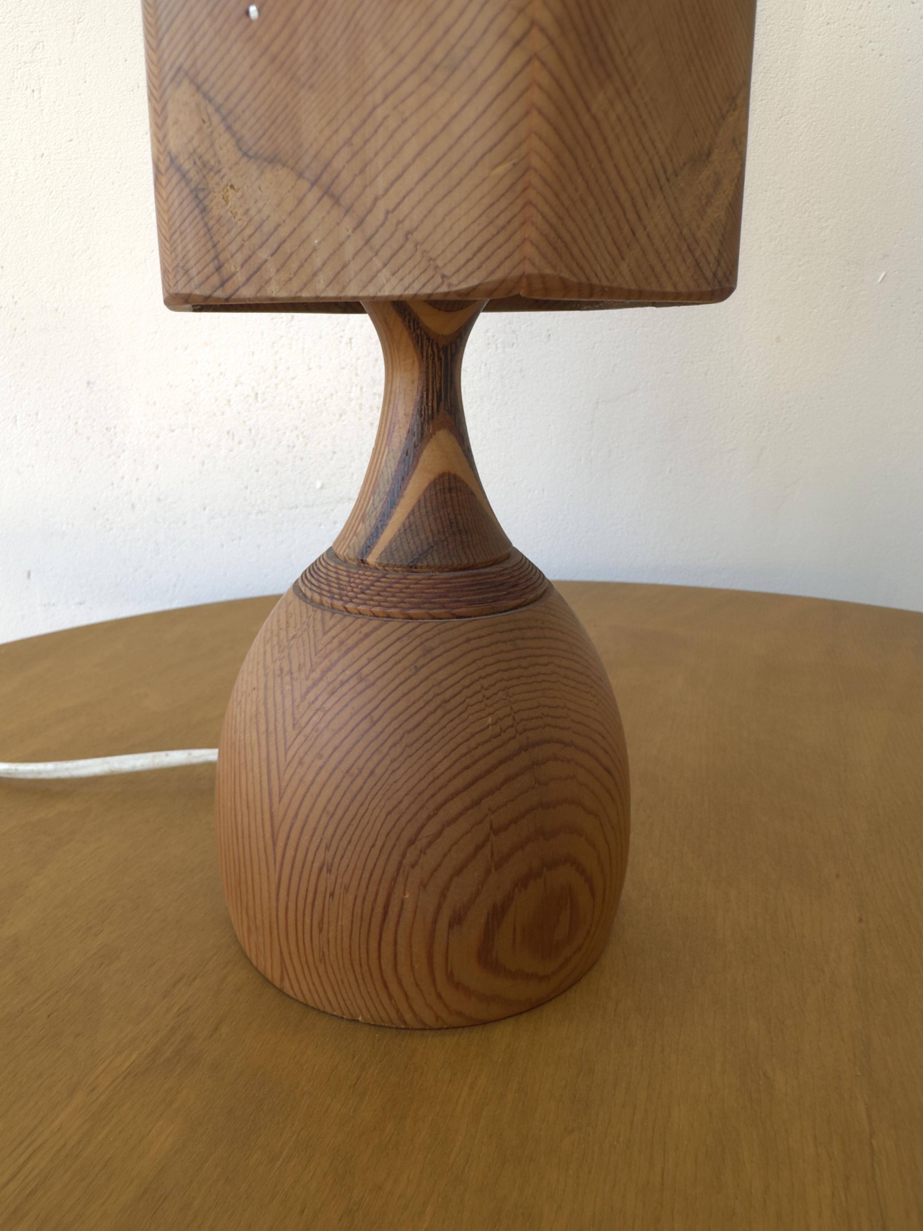 WOODEN TABLE LAMP, Leif Wikner, Persåsen.