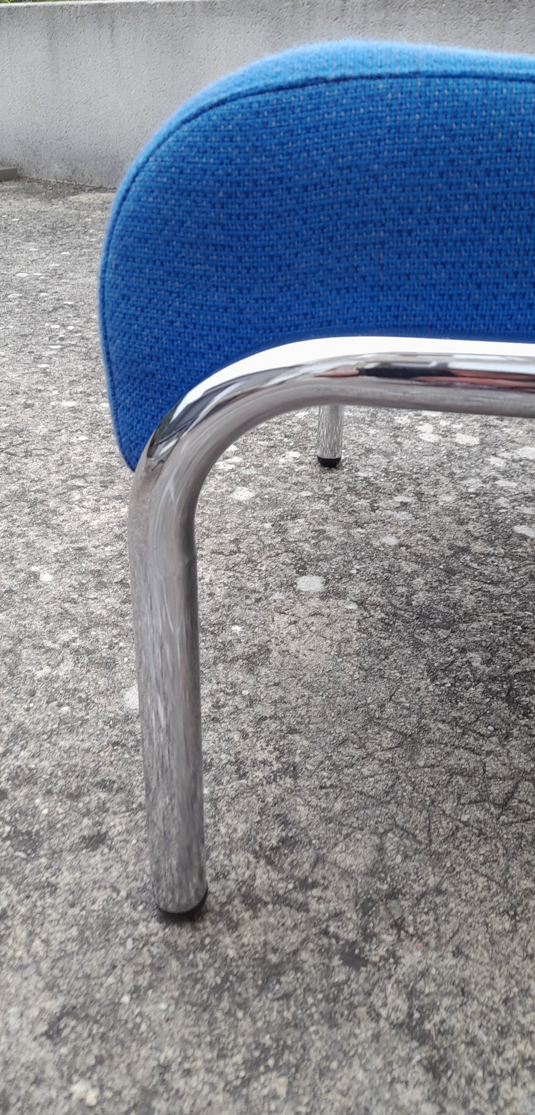 Fauteuil bleu 70s