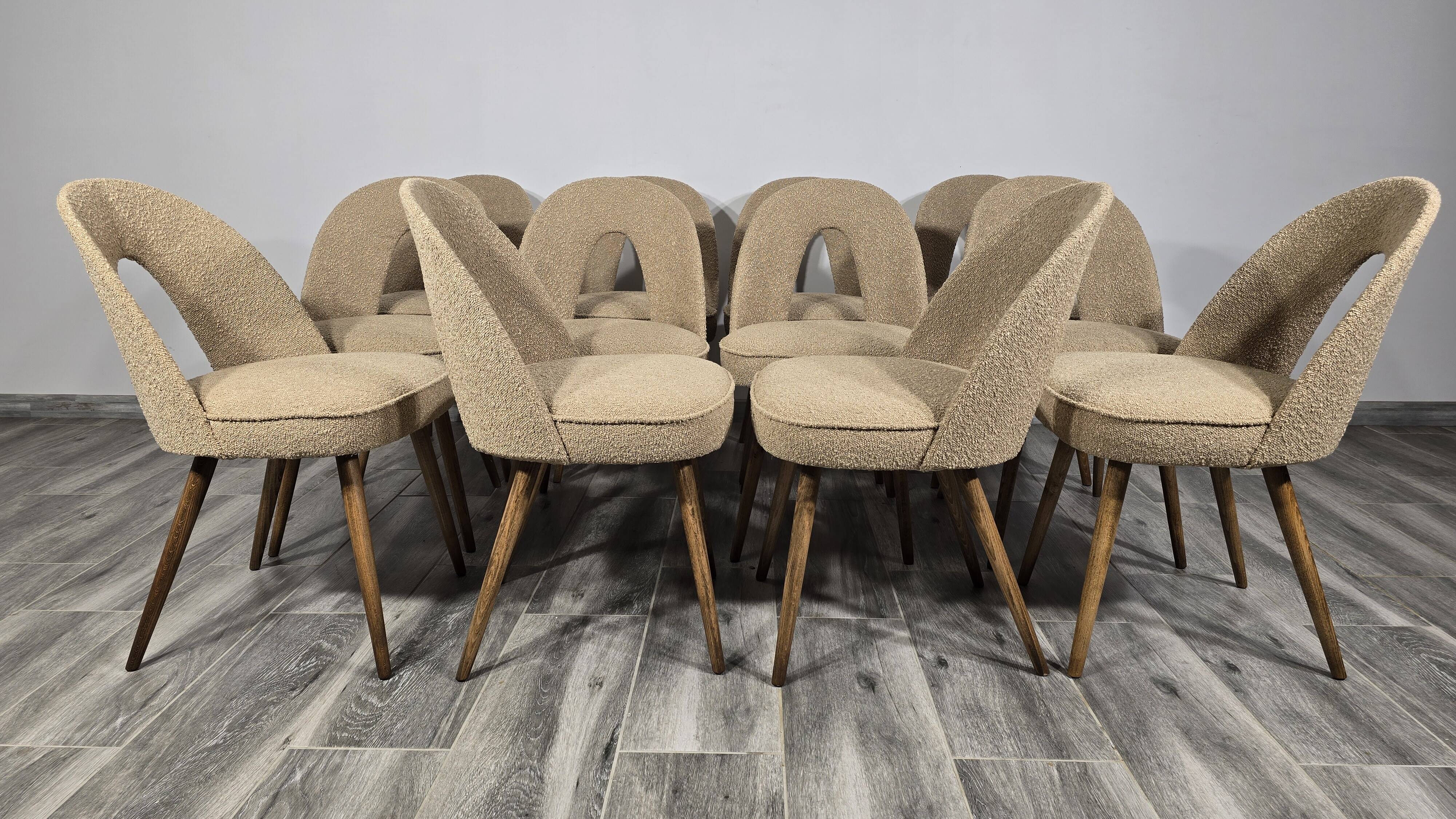Vintage Dining Chairs by Antonin Suman, 1960s, Set of 12