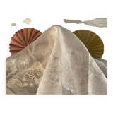 Marble Virgin Mary with her 19th-century base.