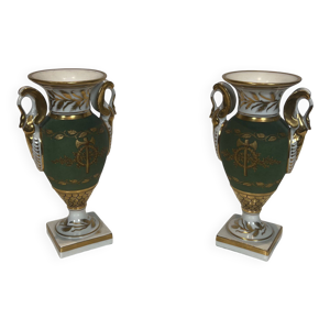paire de Vases en Porcelaine
