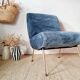 Fauteuil Kiss Pelfran bleu