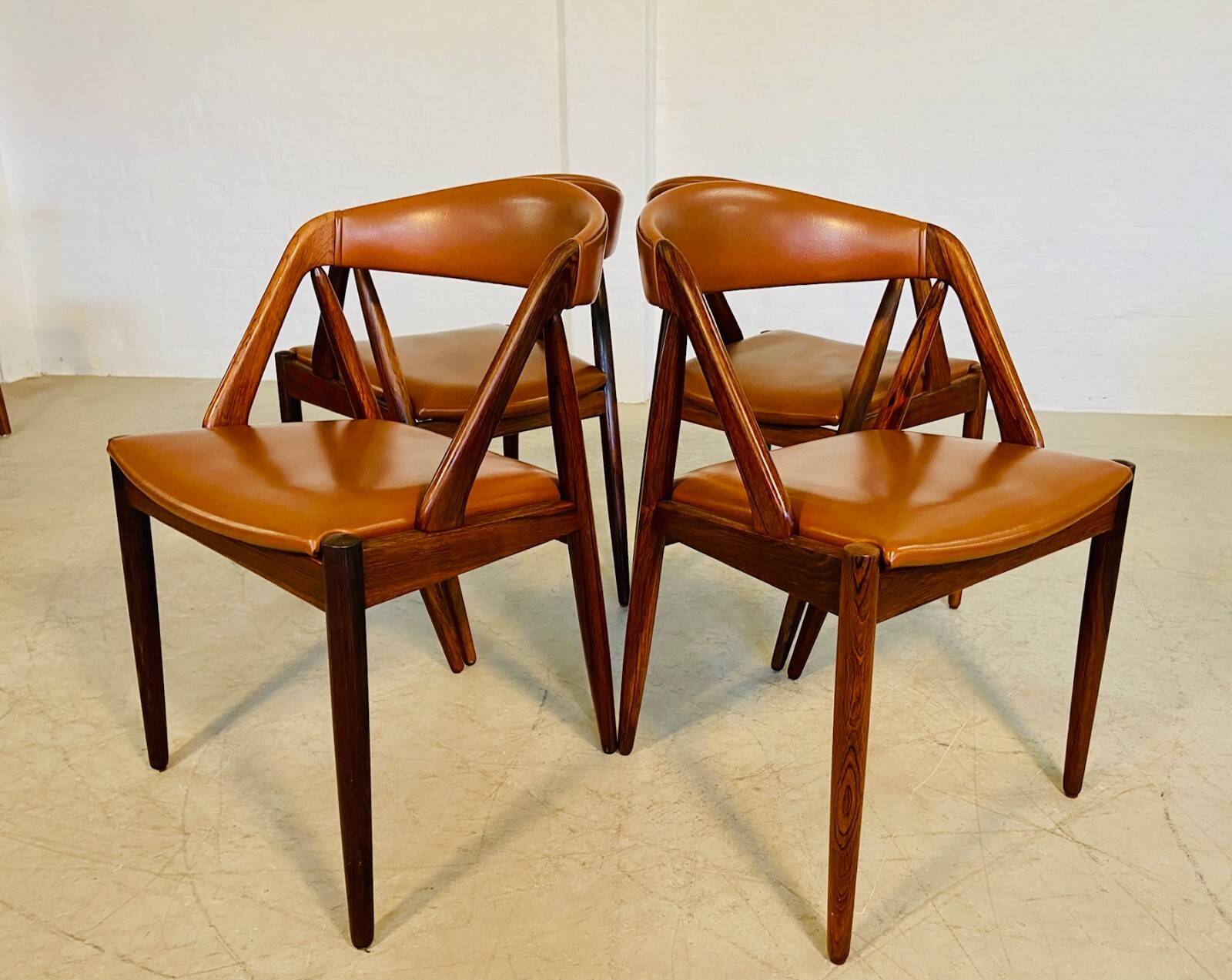 Chaises de salle à manger vintage danoises Kai Kristiansen modèle 31 – Ensemble de 4 en palissandre