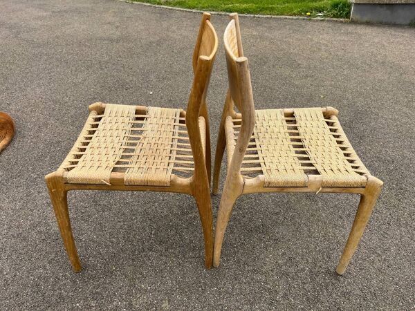 Paire de chaises vintage modèle Havana pour Condorzio Sedie Frueli, Italie. Années 1960