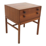 "Casino" teak bedside table, Engström & Myrstran, Sweden, 1960