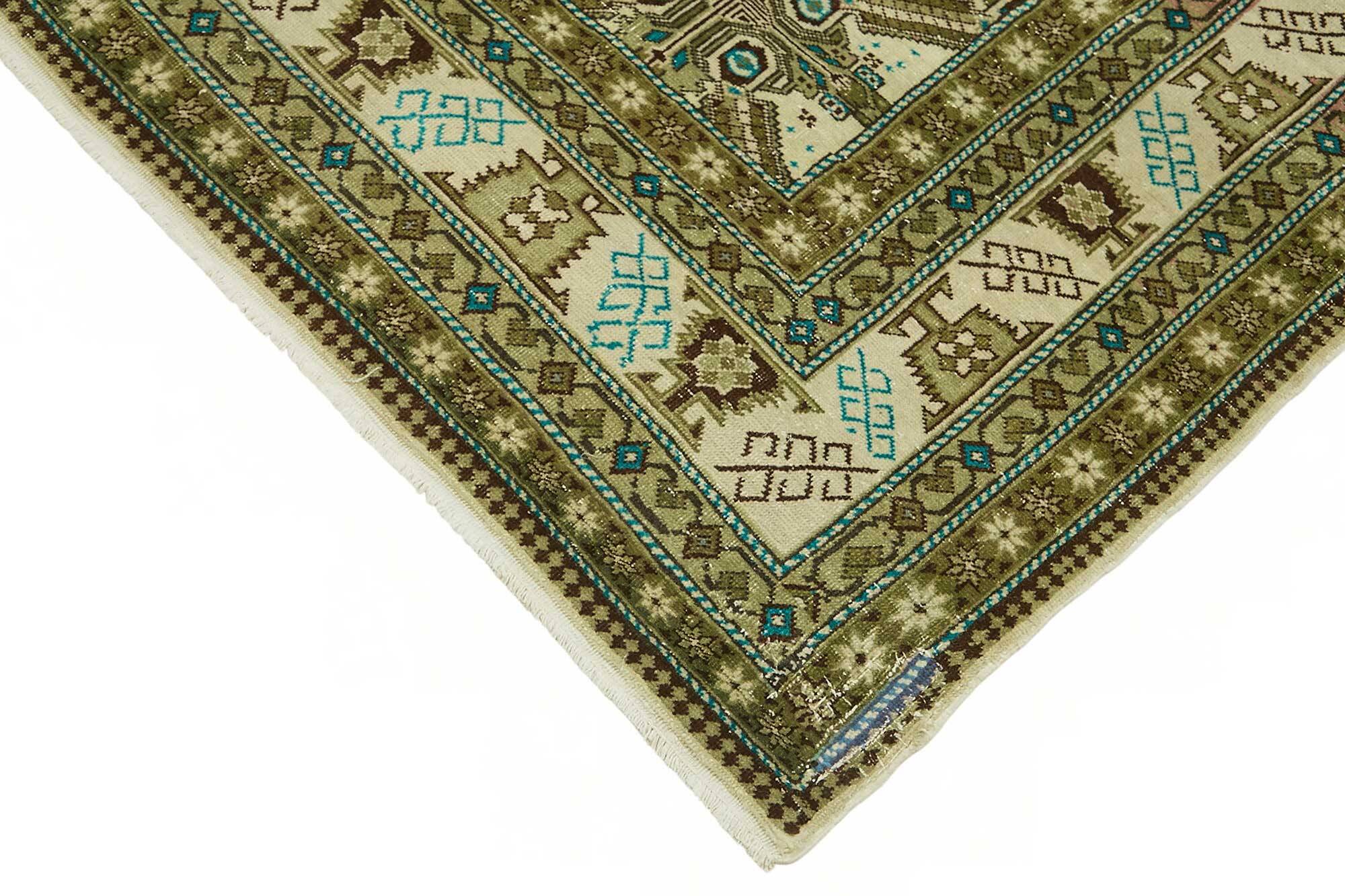 Turkish Wool Vintage Kayseri Rug 196 cm x 284 cm