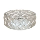 Round glass ceiling lamp, Eickmeier Leuchten, Germany 1970s.