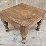 Old Art Deco tea table in Burmese teak