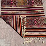 4 x 6 ft handmade runner kilim rug vintage kilim rug Turkish rug bedroom rugs