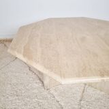 Travertine coffee table