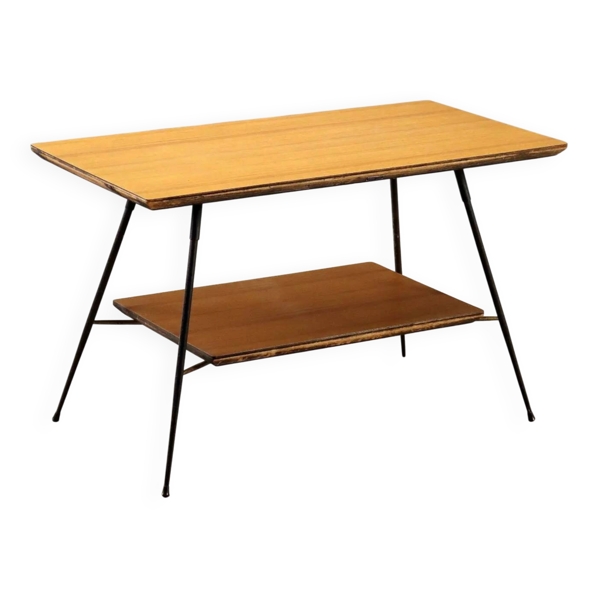 Vintage coffee table in laminated wood, design, Italy, 1960s