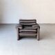 Set of 2 easy chairs 'Maralunga' by Vico Magistretti