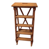 Old vintage wooden painter's stepladder
