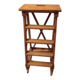 Old vintage wooden painter's stepladder