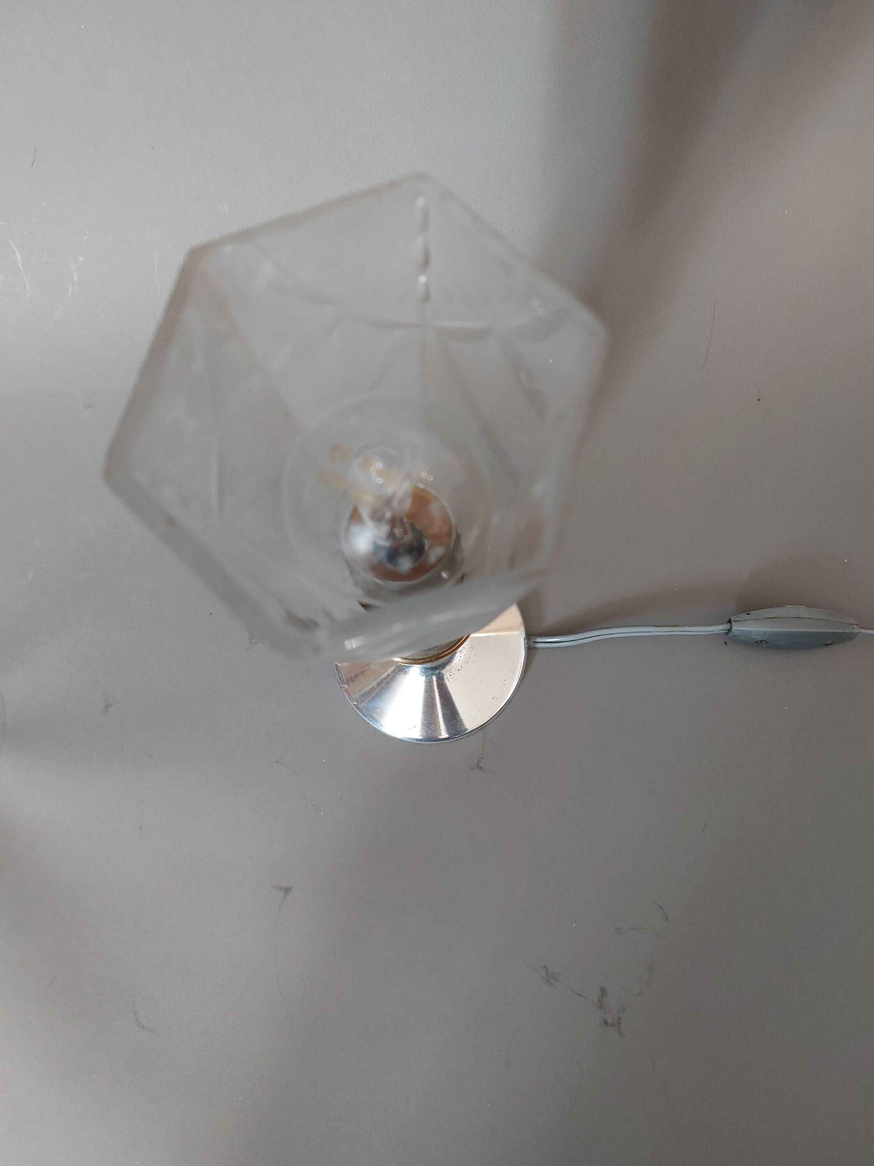 Bedside lamp in aluminum and brass 1930/1940