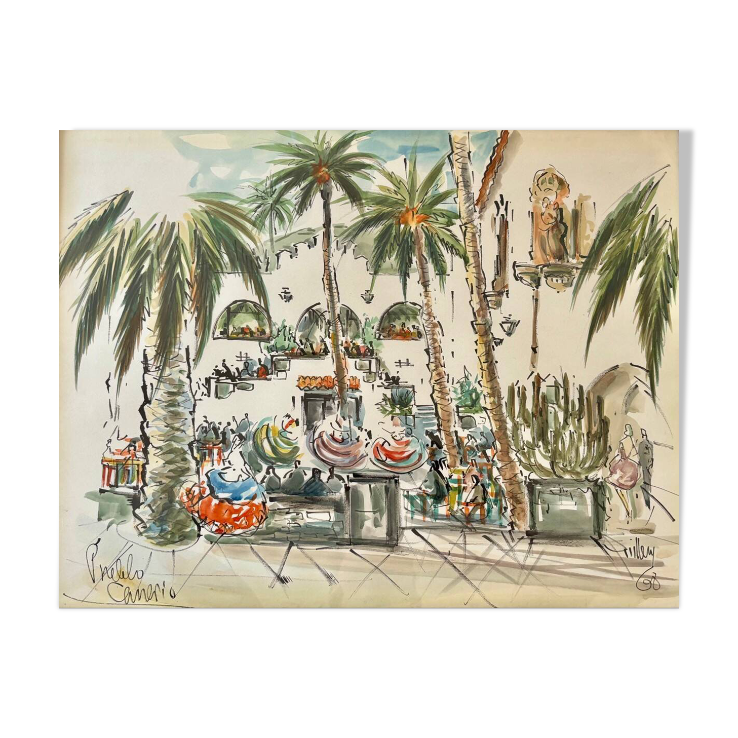 Watercolor - The Canary Islands