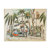 Aquarelle - Les Îles Canaries