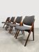 Vintage Scandinavian design dining chairs Olav Houg 1960