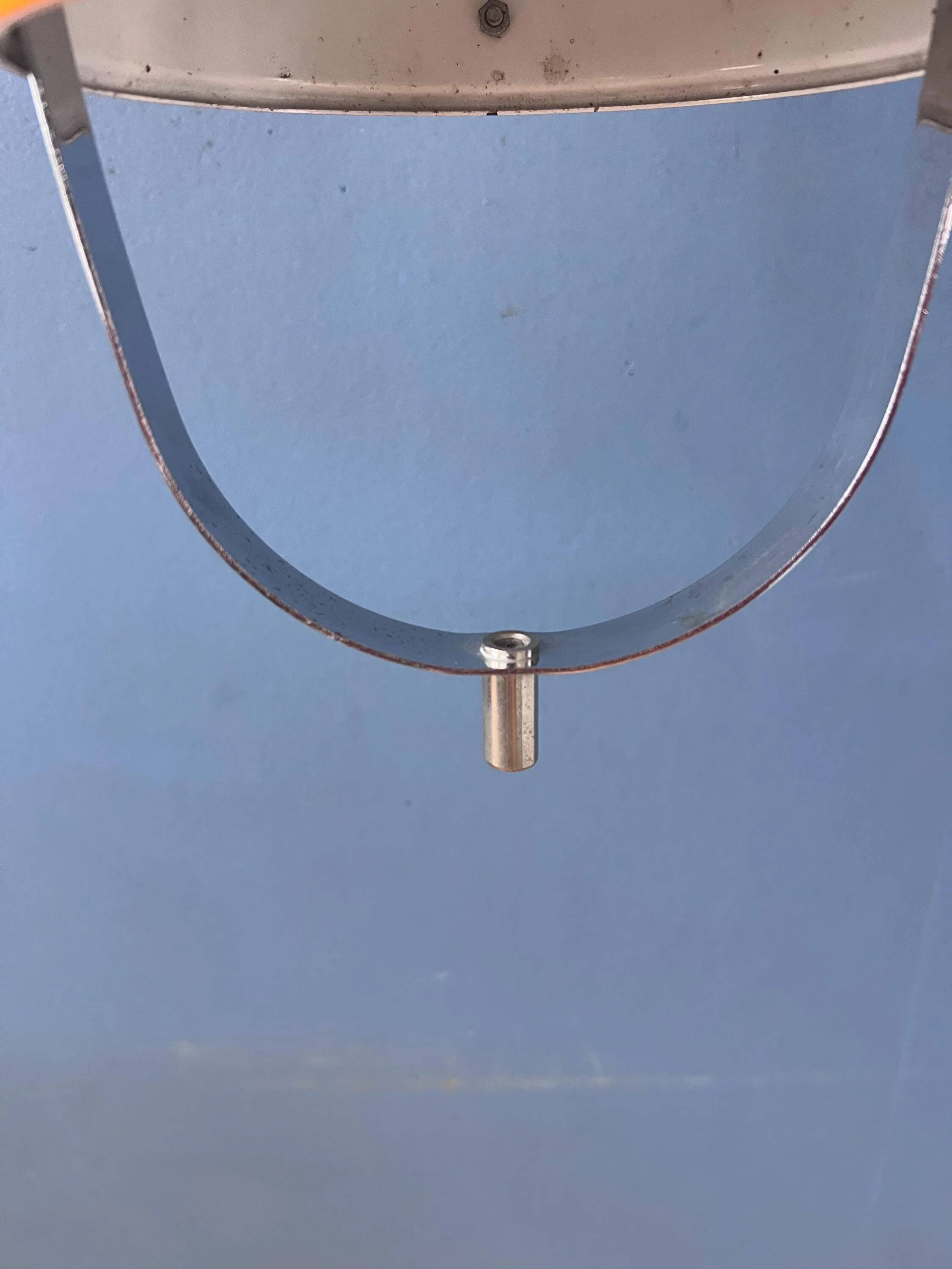 Vintage yellow Space Age suspension, Mid-Century Modern pendant lamp.