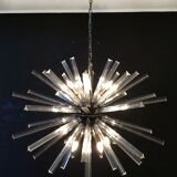 Sputnik crystal prism chandeliers - 50 prisms