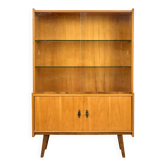 Midcentury Wooden Display Cabinet, Sześciolatka, Poland, 1969