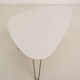 Coffee table classic format light gray laminate (95x63cm)