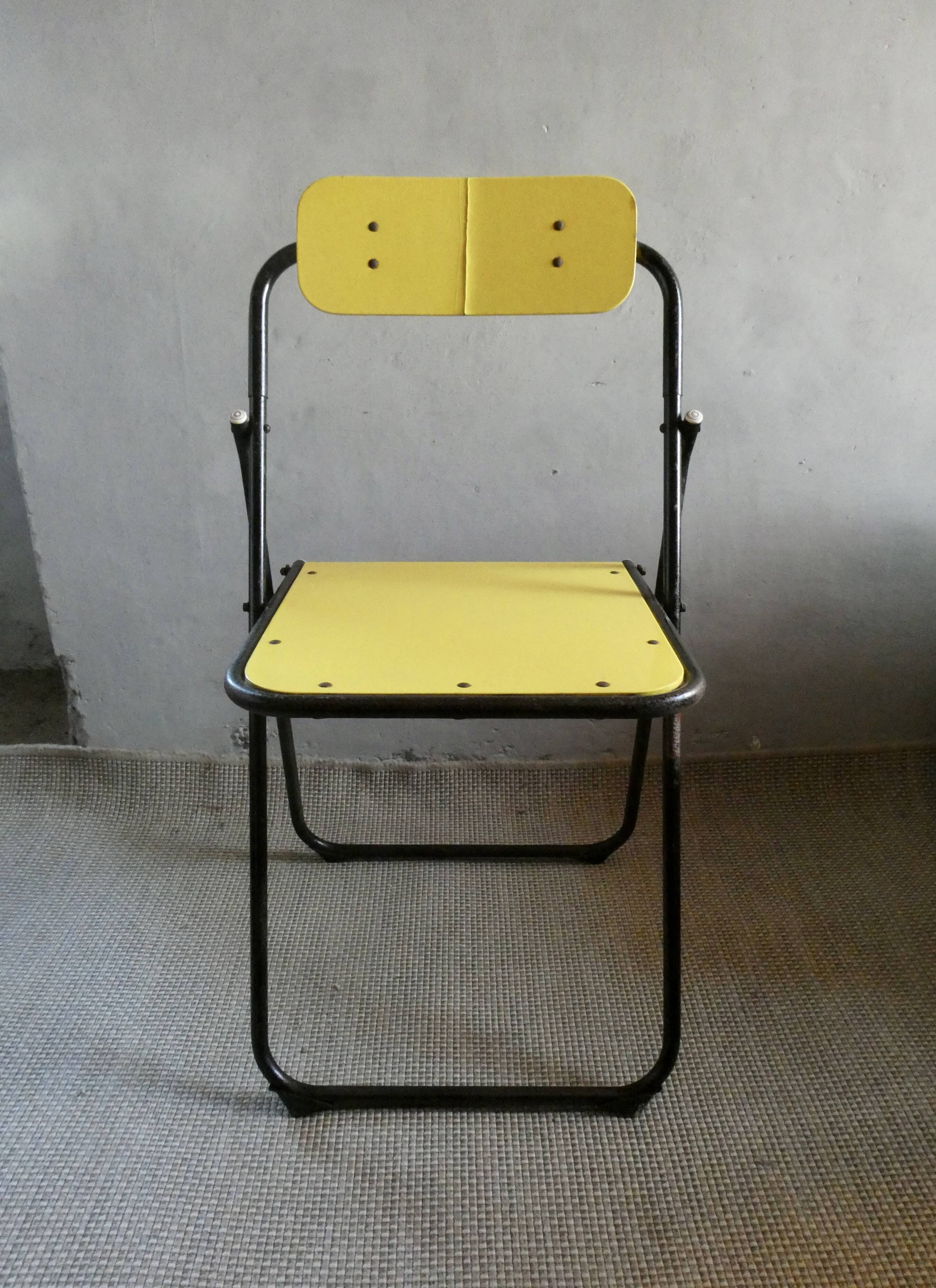 Chaise pliante de la marque Lallemand, vers 1970