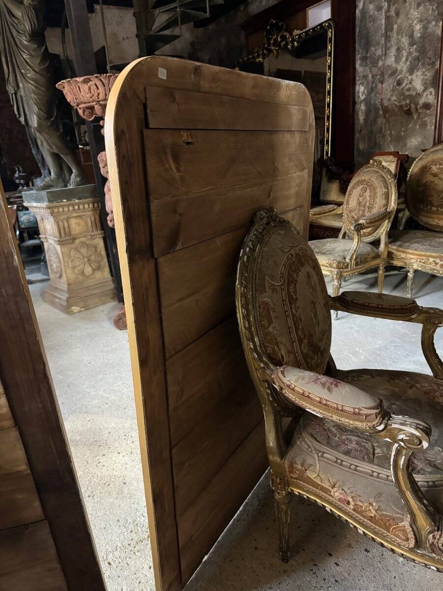 Pair of Louis Philippe period mirrors in gilded wood 1.30m x 89cm