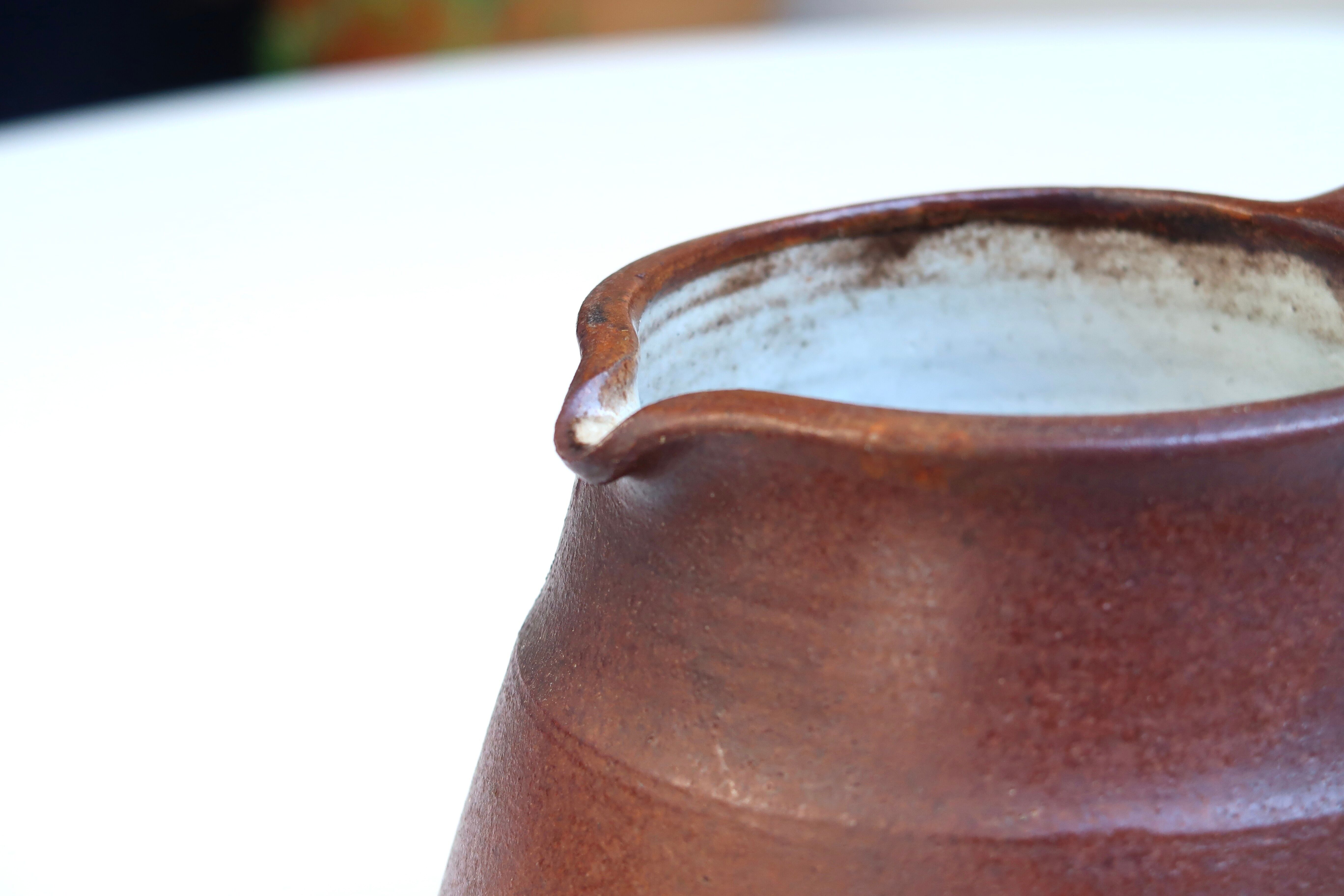 Ceramic pitcher by Michel and Nicole Anasse, 60s