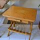 Pair of bamboo rattan bedside tables from the 70s.