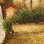 Italian signed landscape painting from 20th century