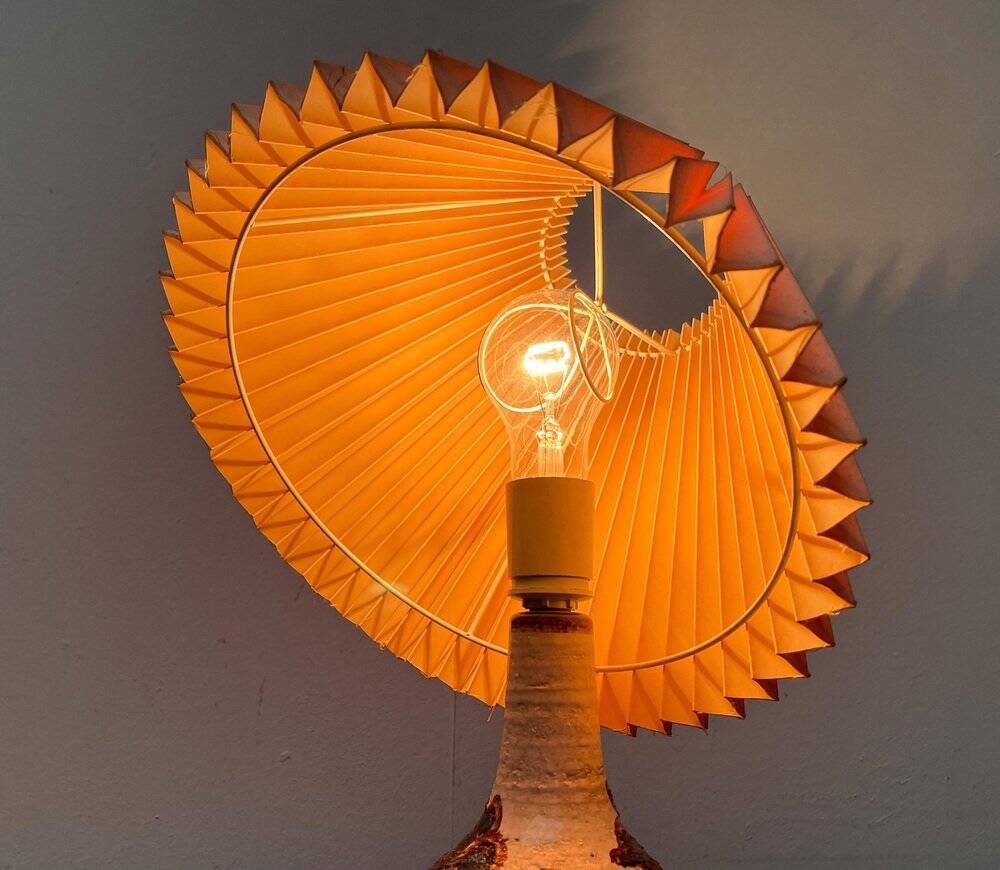 Mid-Century Danish Studio Pottery Model 3068 Table Lamp from Søholm, 1960s