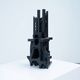 Sculpture en bois italienne abstraite
