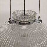 Suspension dôme italienne XL en verre soufflé, années 60-70