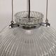 Italian XL dome pendant light in blown glass, 60s-70s