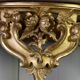 Console de style Louis XV en bois doré XIXème siècle