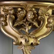 Louis XV style console table in gilded wood, 19th century
