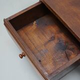 Table basse rustique en châtaignier de style campagnard espagnol du XIXe siècle