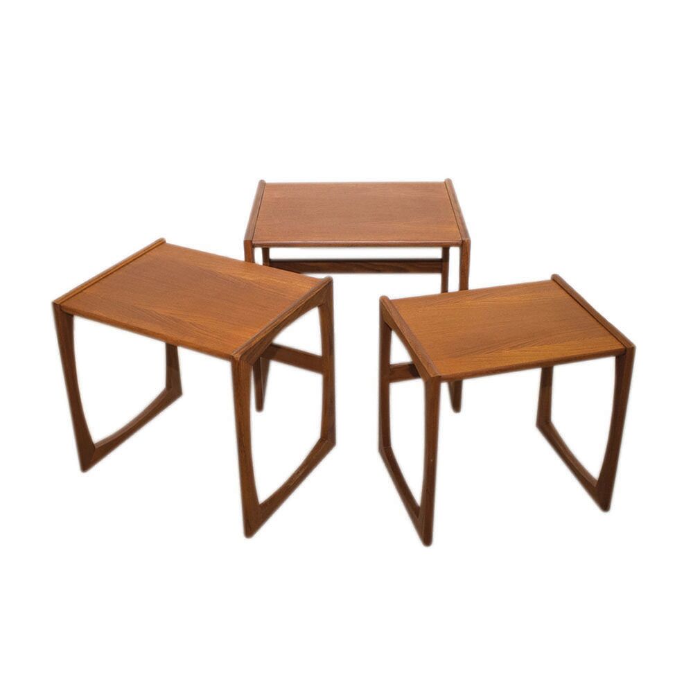 Quadrille nesting tables made by G-Plan in the 1960s