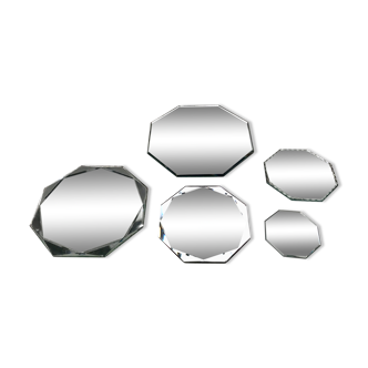 Miroirs hexagonaux 30x30cm