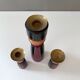3 Vintage candle holders DDR wooden figurines, Christmas decoration