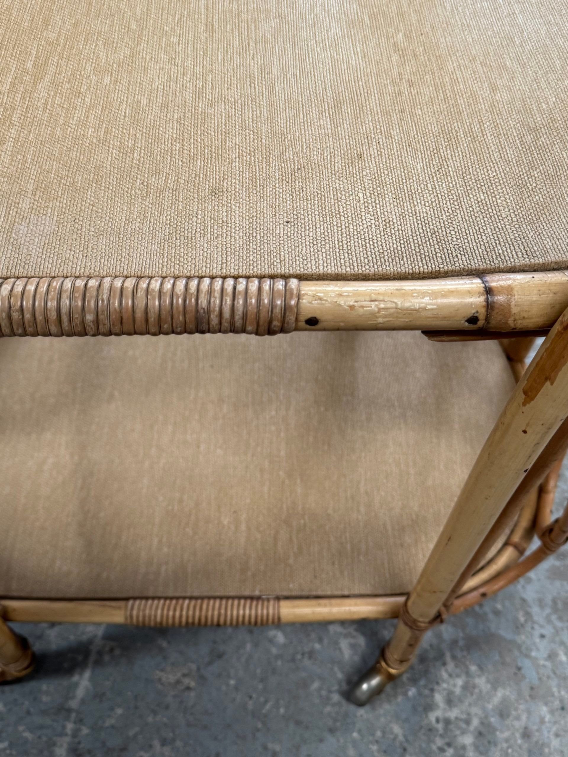 Rattan dessert table