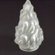 French Art Deco Opaque Glass Flame Shade • Vintage Lamp Shade Replacement