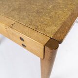 Table à manger en chêne et liège de design danois des années 1970