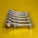 Vintage silver-plated dachshund knife rests – set of 6 – retro table decoration